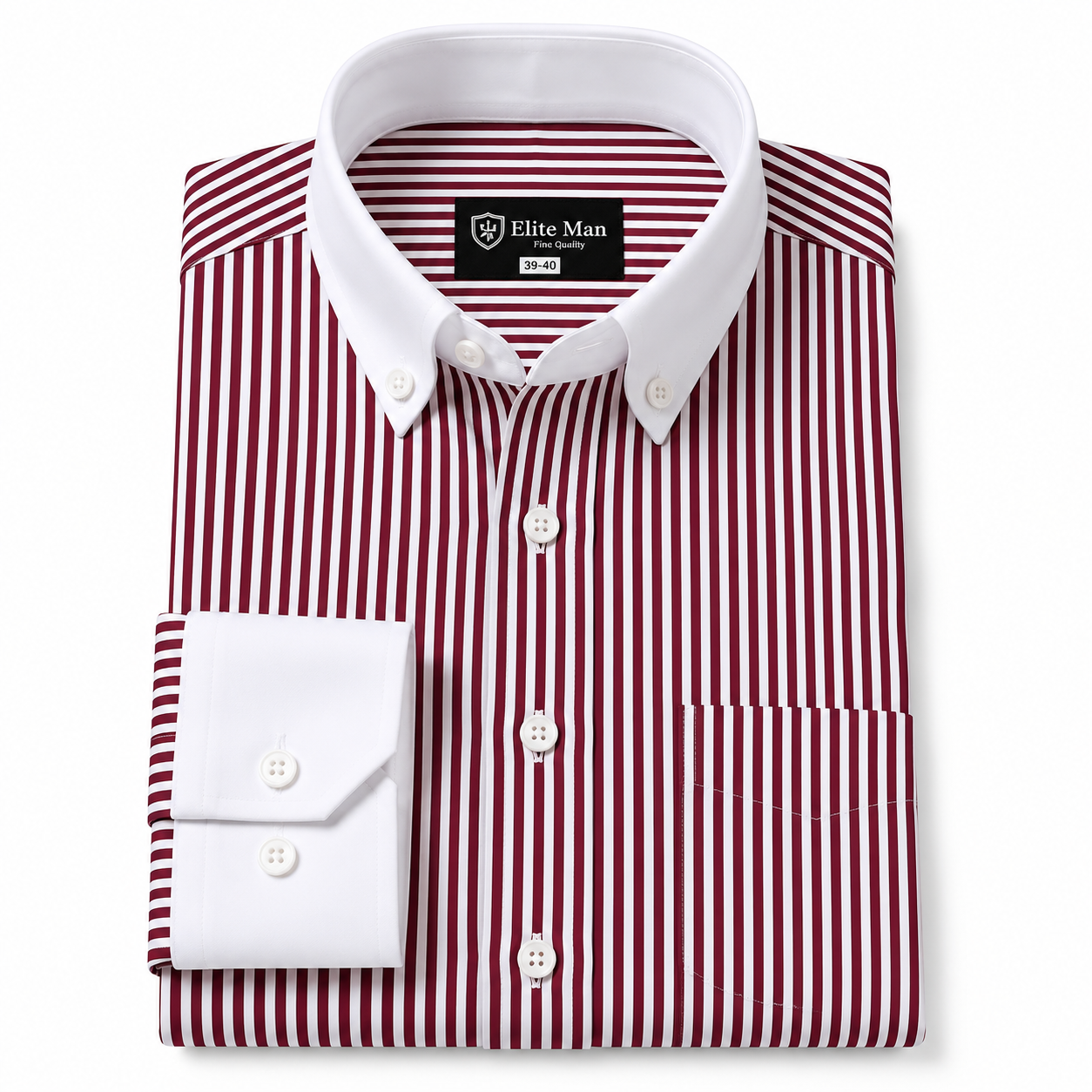 Stripe Shirt White Contrast