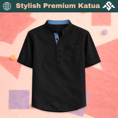 Herringbone Fabrics Half Sleeve Katua